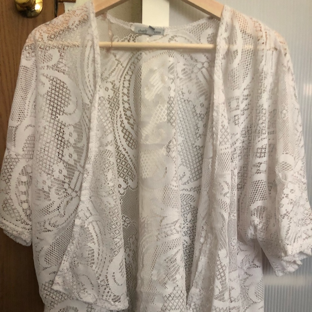 Charlotte Russe All Lace Cardigan